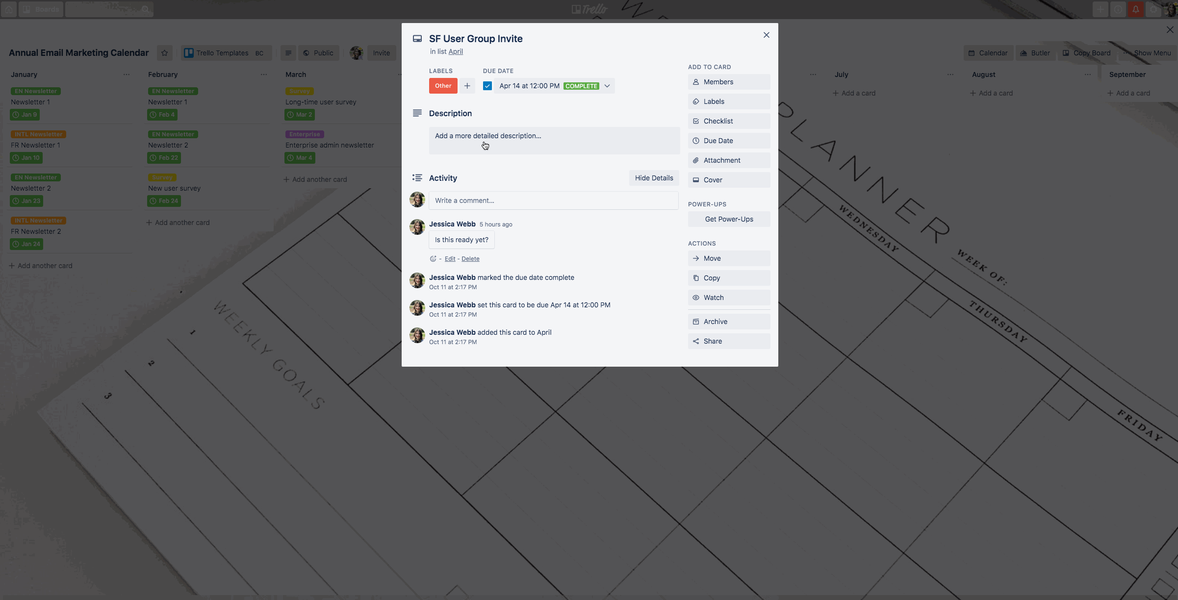 Converting Trello board to template